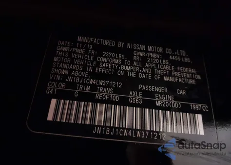 2020 Nissan Rogue Sport S Awd Xtronic Cvt z USA, uszkodzony, nr VIN JN1BJ1CW4LW371212